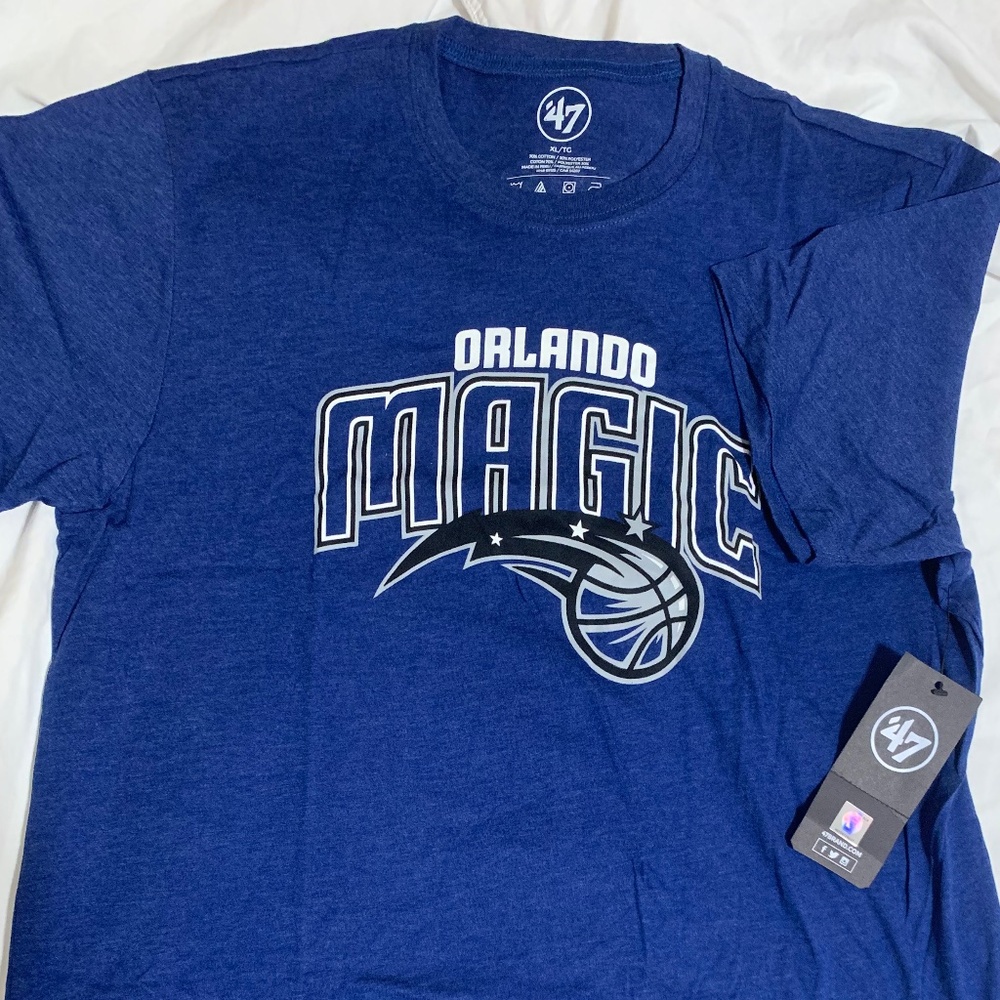 Nikola Vucevic Orlando Magic 47 brand T-shirt Jersey Mens XL blue